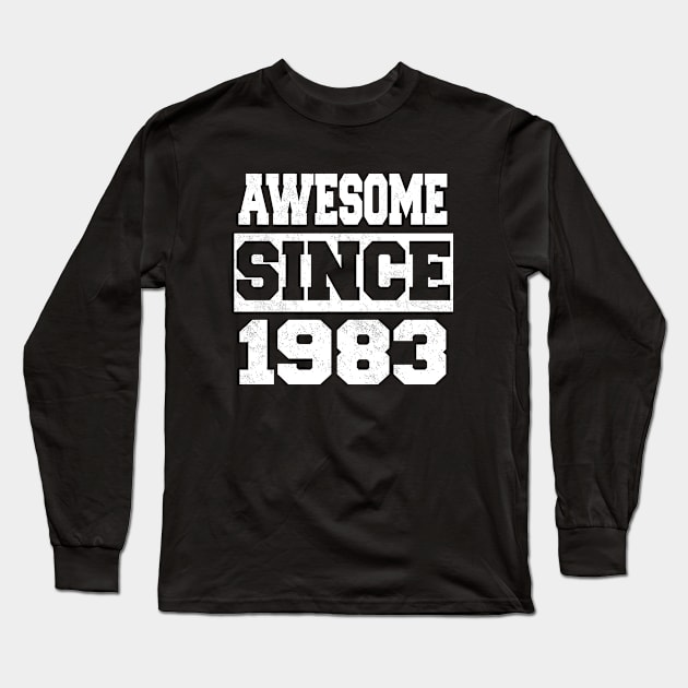 Awesome since 1983 Long Sleeve T-Shirt by LunaMay